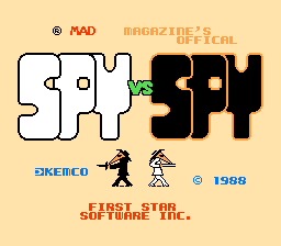 Spy vs. Spy title screenshot